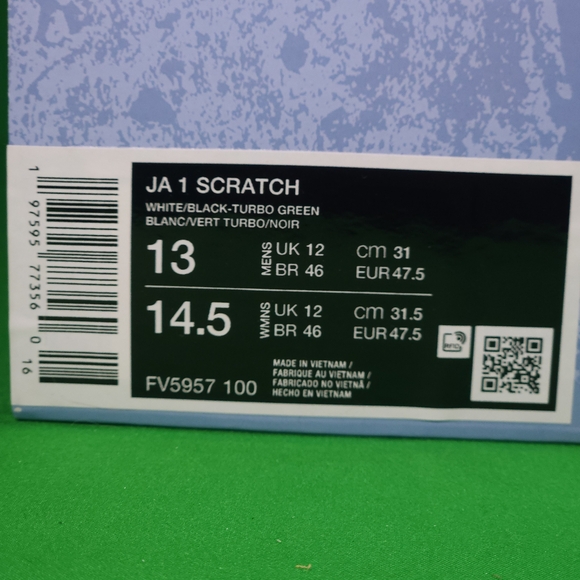 ✨️NEW✨️ Ja 1 Reverse Scratch Size 11 Mens FV5957-100 - Picture 7 of 11